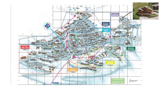 Soggiorno sugli sci Chalet su 3 piani 9 stanze per 12 persone - CHALET ALTIPORT N°31 - Alpe d'Huez - Mappa