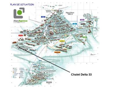Location au ski Chalet 3 pièces 6 personnes (33) - Chalet Delta - Alpe d'Huez - Plan