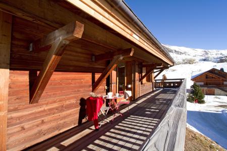 Аренда на лыжном курорте Chalet des Neiges - Alpe d'Huez - зимой под открытым небом