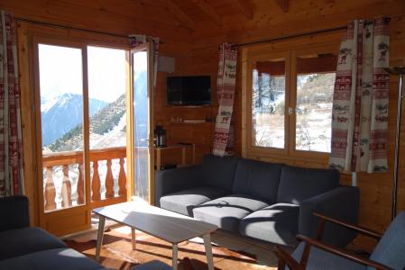 Skiverleih Chalet les Sapins - Alpe d'Huez - Kleines Wohnzimmer