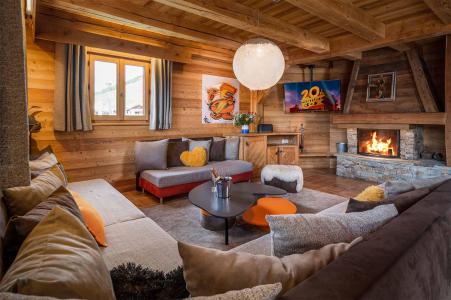 Rent in ski resort Chalet Loup - Alpe d'Huez - Fireplace