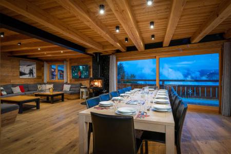 Location au ski Chalet Woodpecker - Alpe d'Huez - Salle à manger