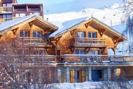 Holiday in mountain resort 5 room triplex chalet 8 people (Friandise) - Chalets Les Balcons du Golf - Alpe d'Huez - Winter outside