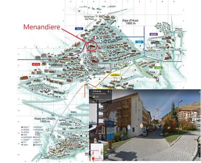 Rent in ski resort La Ménandière - Alpe d'Huez - Plan