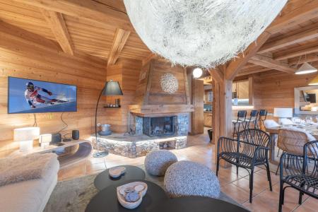 Location au ski Chalet 7 pièces 14 personnes (10 adultes et 4 enfants seulement) - Le Chalet Bouquetin - Alpe d'Huez - Séjour