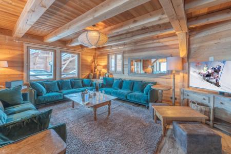 Rent in ski resort 9 room chalet 14 people - Le Chalet Loup - Alpe d'Huez - Living room