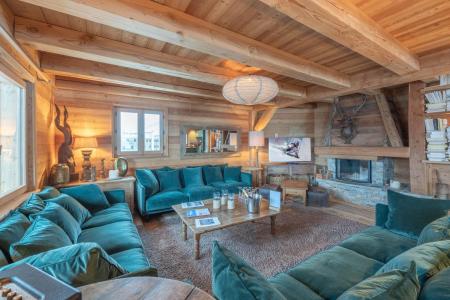 Rent in ski resort 9 room chalet 14 people - Le Chalet Loup - Alpe d'Huez - Living room