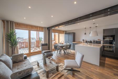 Ski verhuur Appartement 3 kamers 6 personen (A102) - Les 2 Anges - Alpe d'Huez - Woonkamer