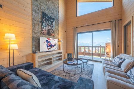 Rent in ski resort 5 room duplex apartment 8 people (A301) - Les Chalets du Golf - Alpe d'Huez - Living room