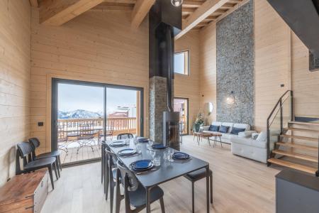 Rent in ski resort 5 room duplex apartment 9 people (A303) - Les Chalets du Golf - Alpe d'Huez - Living room