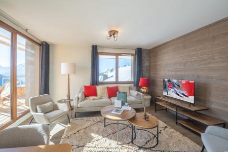 Ski verhuur Appartement 3 kamers 6 personen (A203) - Les Fermes de l'Alpe - A - Alpe d'Huez - Woonkamer