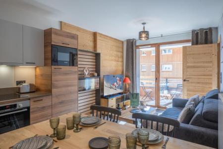 Ski verhuur Appartement 2 kamers bergnis 4 personen (C103) - Les Fermes de l'Alpe - C - Alpe d'Huez - Woonkamer