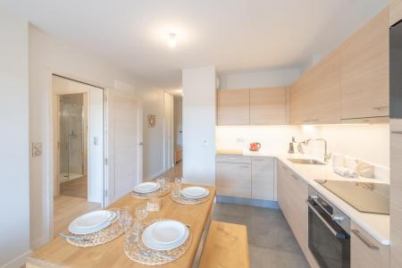 Ski verhuur Appartement 2 kamers bergnis 4 personen (C206) - Les Fermes de l'Alpe - C - Alpe d'Huez - Woonkamer