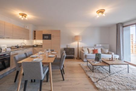 Ski verhuur Appartement 3 kabine kamers 6 personen (C102) - Les Fermes de l'Alpe - C - Alpe d'Huez - Woonkamer