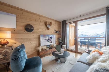 Rent in ski resort 3 room apartment cabin 6 people (D105) - Les Fermes de l'Alpe - D - Alpe d'Huez - Living room