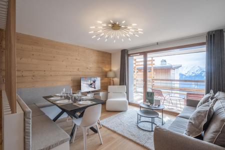 Rent in ski resort 4 room apartment cabin 8 people (D206) - Les Fermes de l'Alpe - D - Alpe d'Huez - Living room