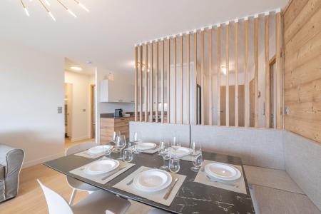 Ski verhuur Appartement 4 kabine kamers 8 personen (D206) - Les Fermes de l'Alpe - D - Alpe d'Huez - Woonkamer