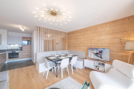 Ski verhuur Appartement 4 kabine kamers 8 personen (D206) - Les Fermes de l'Alpe - D - Alpe d'Huez - Woonkamer