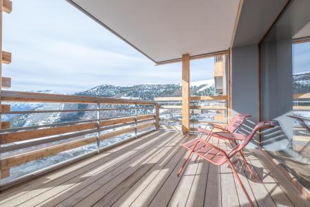 Location au ski Appartement 4 pièces cabine 8 personnes (D206) - Les Fermes de l'Alpe - D - Alpe d'Huez - Balcon