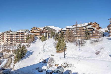 Location au ski Studio mezzanine 4 personnes (504) - Les Horizons d'Huez - Alpe d'Huez - Extérieur hiver