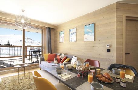 Skiverleih 2-Zimmer-Holzhütte für 4 Personen (A12) - PHOENIX A - Alpe d'Huez - Wohnzimmer