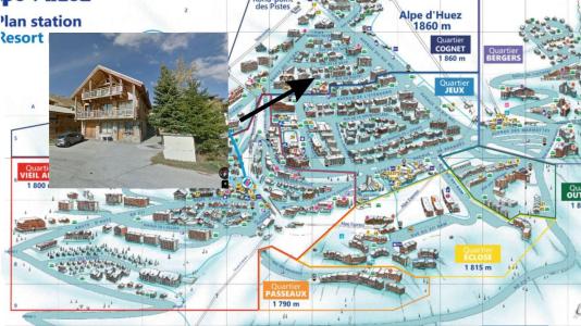 Soggiorno sugli sci Appartamento 2 stanze con cabina per 4 persone - Résidence Imaya - Alpe d'Huez - Mappa