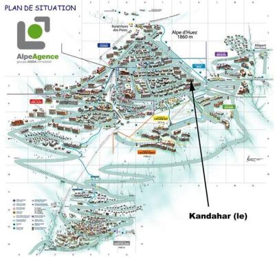 Alquiler al esquí Estudio -espacio montaña- para 4 personas (23) - Résidence Kandahar - Alpe d'Huez - Plano
