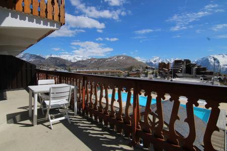 Rent in ski resort 2 room apartment 6 people (P4) - Résidence la Ménandière - Alpe d'Huez - Balcony