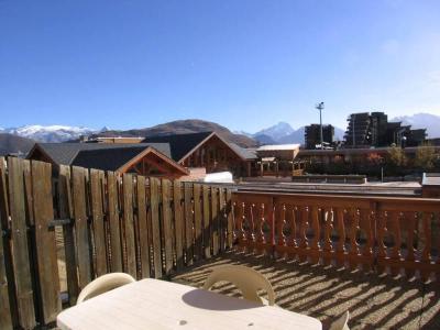 Rent in ski resort Studio 4 people (L1) - Résidence la Ménandière - Alpe d'Huez - Terrace