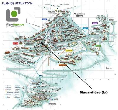 Аренда на лыжном курорте Квартира студия для 4 чел. (19) - Résidence la Musardière - Alpe d'Huez