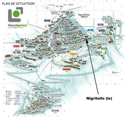 Skiverleih Résidence la Nigritelle - Alpe d'Huez - Plan