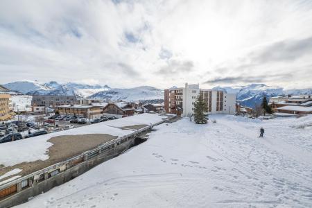 Skiverleih 4-Zimmer-Holzhütte für 8 Personen (303) - Résidence Le Dome - Alpe d'Huez - Draußen im Winter