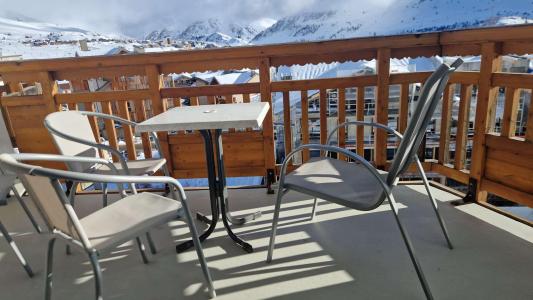 Rent in ski resort 2 room apartment sleeping corner 4 people (G4) - Résidence le Méridien - Alpe d'Huez - Balcony