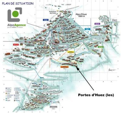 Аренда на лыжном курорте Апартаменты 2 комнат 5 чел. (104) - Résidence les Portes d'Huez - Alpe d'Huez