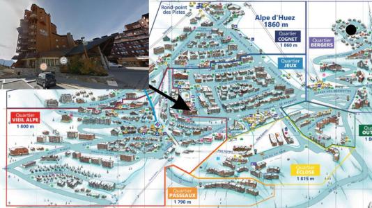 Location au ski Résidence Ours Blanc - Alpe d'Huez - Plan