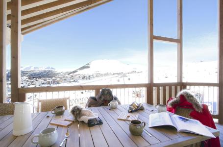 Skiverleih 5-Zimmer-Holzhütte für 10 Personen (C33-34) - Résidence Phoenix C - Alpe d'Huez - Terrasse