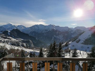 Rent in ski resort Studio sleeping corner 5 people (4) - Résidence Santa Monica - Alpe d'Huez - Balcony