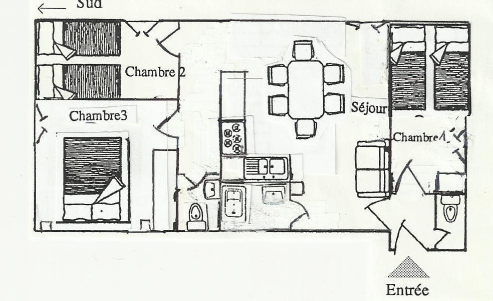 Wynajem na narty Apartament 4 pokojowy 6 osób (35760) - Chalet Bel Alp - Arêches-Beaufort