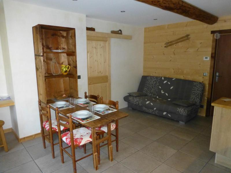 Rent in ski resort Studio 4 people - Hameau du Praz - Arêches-Beaufort - Living room