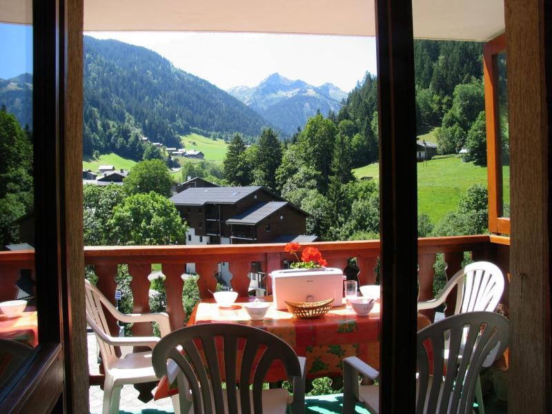 Skiverleih 2-Zimmer-Appartment für 4 Personen - Résidence le Val Blanc - Arêches-Beaufort - Terrasse