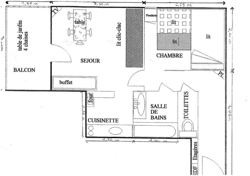 Skiverleih 2-Zimmer-Appartment für 4 Personen - Résidence le Val Blanc - Arêches-Beaufort