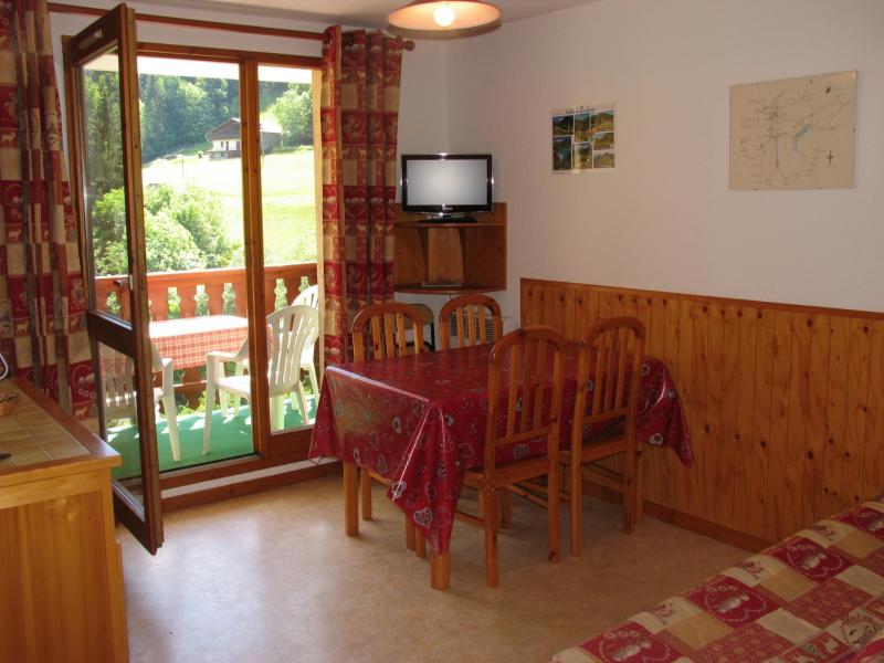 Ski verhuur Appartement 2 kamers 4 personen - Résidence le Val Blanc - Arêches-Beaufort - Woonkamer