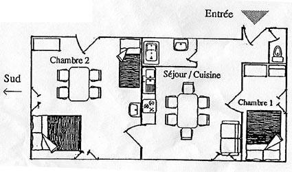 Skiverleih 3-Zimmer-Appartment für 6 Personen (35759) - Chalet Bel Alp - Arêches-Beaufort