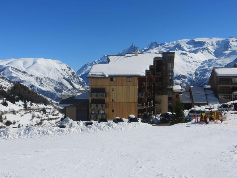 Ski verhuur Résidence Bois Gentil B - Auris en Oisans - Buiten winter