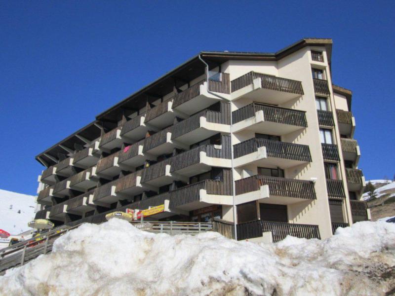 Location au ski Studio coin montagne 4 personnes (406) - Résidence l'Étendard - Auris en Oisans - Extérieur hiver