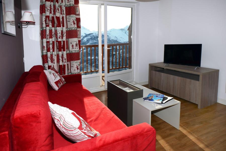 Rent in ski resort Résidence les Balcons d'Auréa - Auris en Oisans - Living room