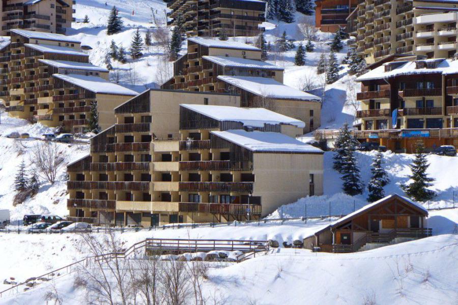 Аренда на лыжном курорте Квартира студия со спальней для 4 чел. (003) - Résidence les Campanules - Auris en Oisans - зимой под открытым небом