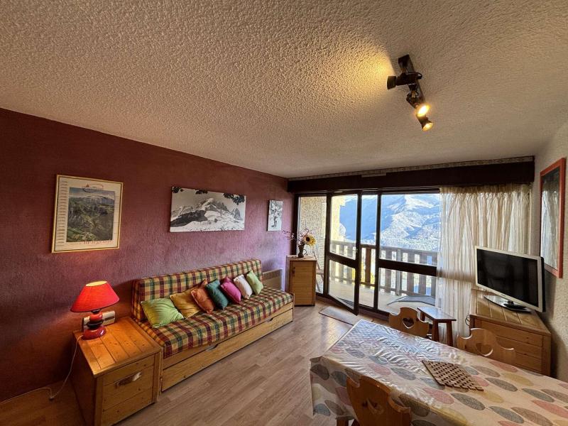 Rent in ski resort Studio sleeping corner 4 people (432) - Résidence les Chardons - Auris en Oisans - Living room