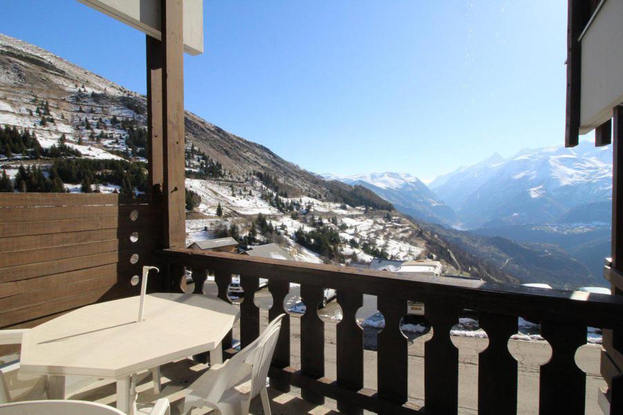 Ski verhuur Studio bergnis 4 personen (105) - Résidence les Silènes - Auris en Oisans - Balkon