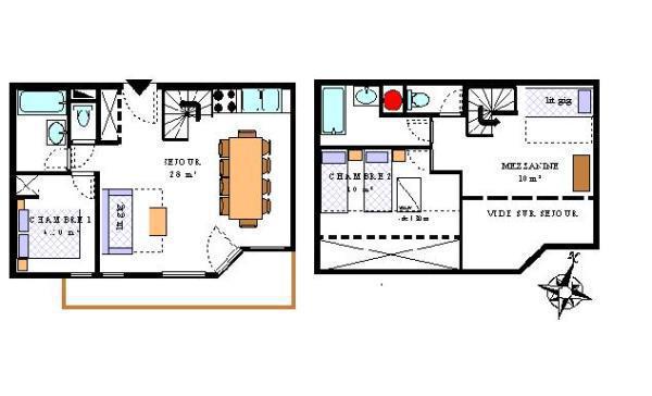 Appartement duplex 3 pièces 8 personnes (446)